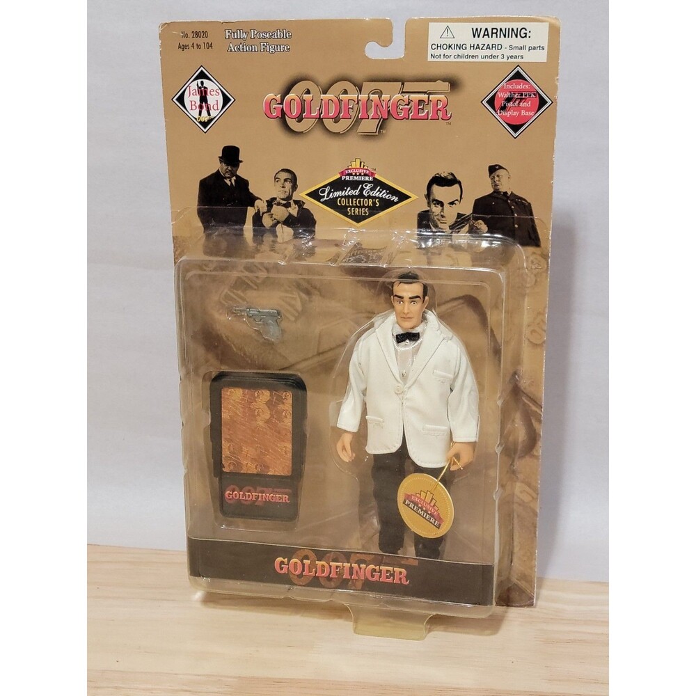1998 Exclusive Premiere 007 JAMES BOND Goldfinger limited edition action figure